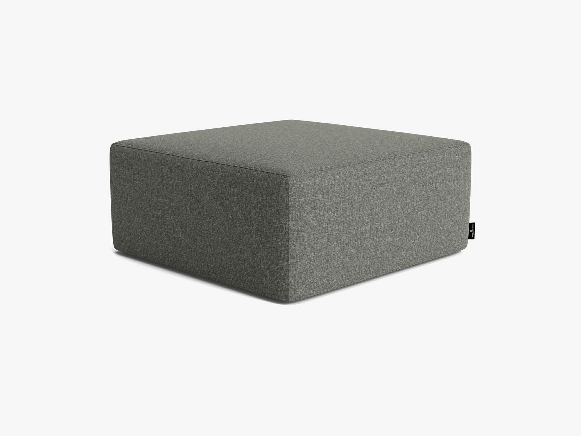 Kobbe Ottoman Square DG Skye Zinc